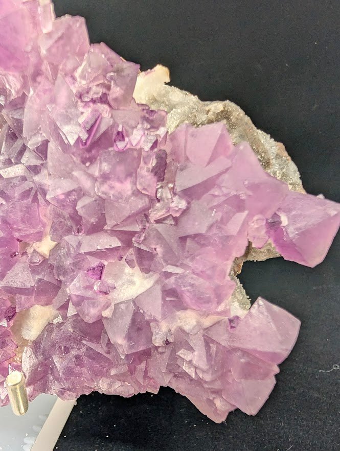 Pink - Purple Octahedral Fluorite with Pyrite, Quartz, and Calcite - Wuyi Fluorite Ore Field, Zhejiang, China - Legacy Crystals and Minerals
