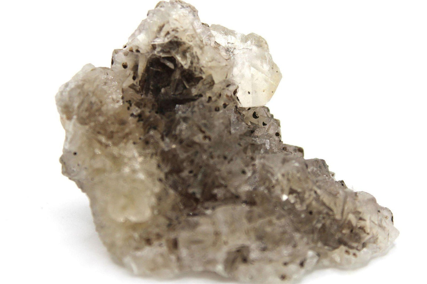 Pyrite on Calcite from Peru Approx. 5.8 cm x 4.5 cm - Legacy Crystals and Minerals