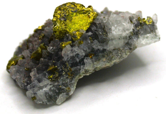 Pyrite on Quartz - Legacy Crystals and Minerals