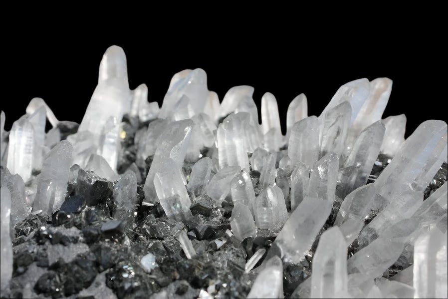 Quartz and Pyrite on Sphalerite – Krushkov Dolming, Madan, Bulgaria - Legacy Crystals and Minerals