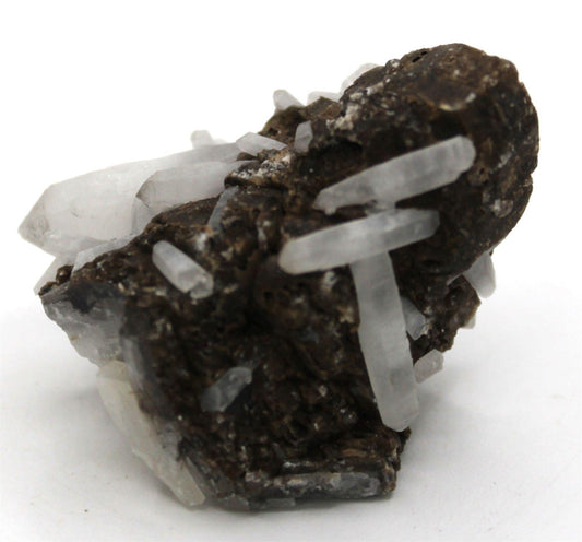 Quartz on Calcite Cluster - UV Reactive Mineral Specimen from China - Legacy Crystals and Minerals