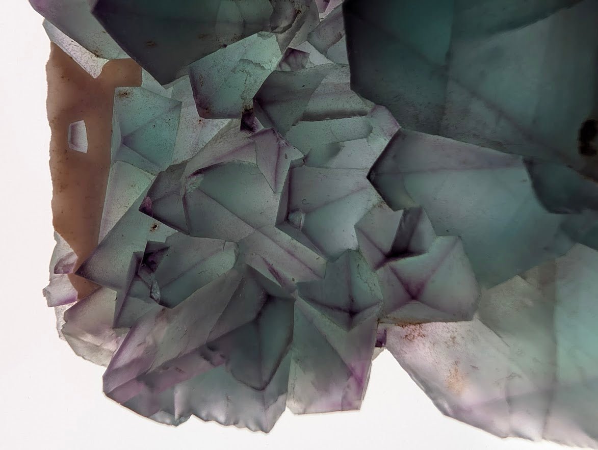 Rare De’an Fluorite Cluster – UV Reactive Green & Purple Crystal from Jiangxi, China - Legacy Crystals and Minerals