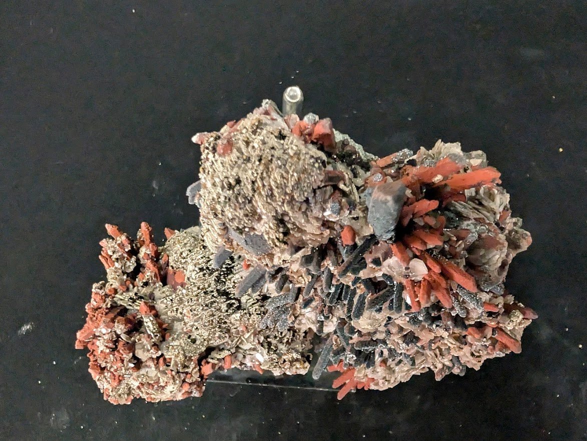 Red Hematite & Quartz with Pyrite – UV Reactive - Legacy Crystals and Minerals