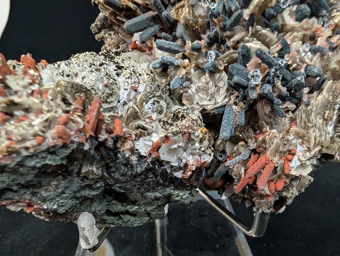 Red Hematite & Quartz with Pyrite – UV Reactive - Legacy Crystals and Minerals