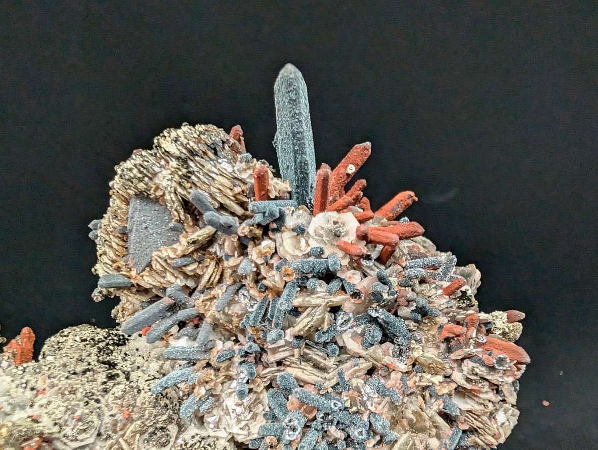 Red Hematite & Quartz with Pyrite – UV Reactive - Legacy Crystals and Minerals