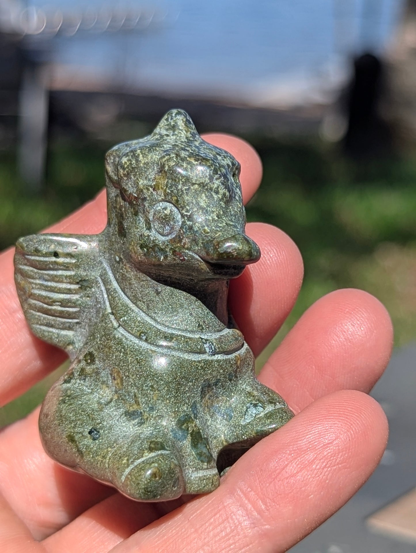 Unicorn Pegasus Alicorn Pegacorn Unapeg Mythical Character - Carved Unakite