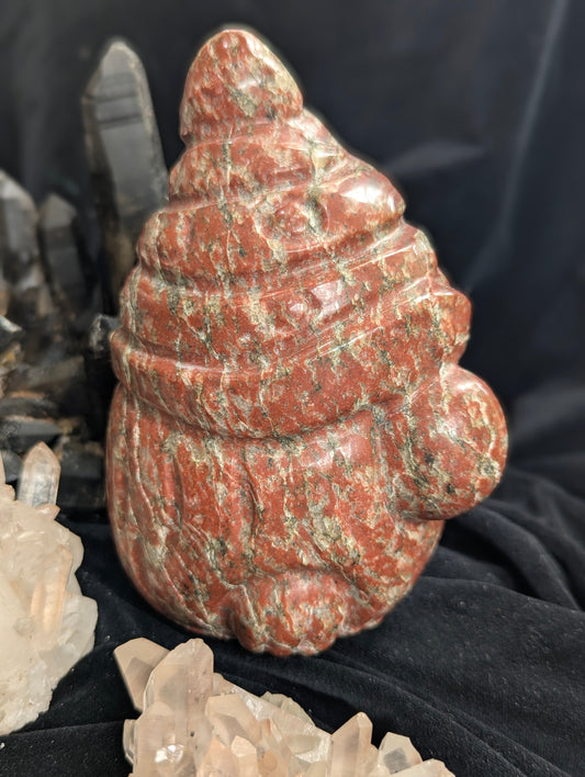 Red Jasper Gnome Carving ~ 6in. , 1.74 kg