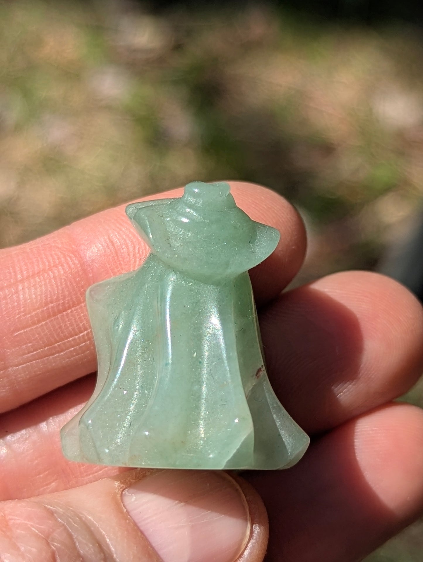 Tiny Ghost Witch Mineral Totem ~ 1"