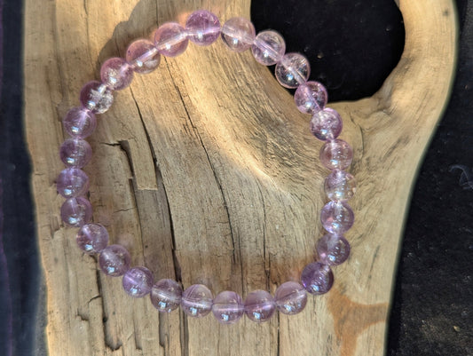 Amethyst Bracelet 7mm (Translucent Lilac) – Intuitive Selection - Legacy Crystals and Minerals