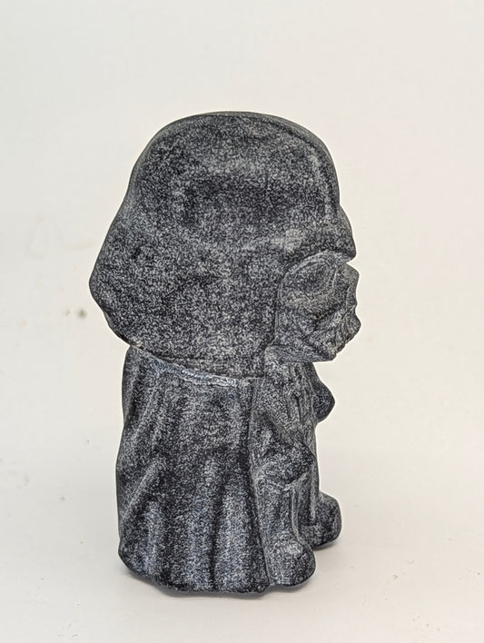 Matte Black Obsidian Darth Vader - small 2.4"