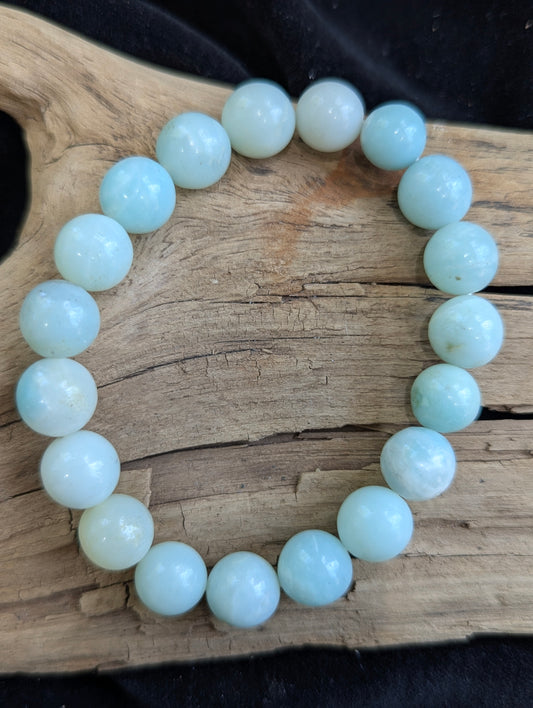 Bracelet en amazonite — 8 mm et éclat