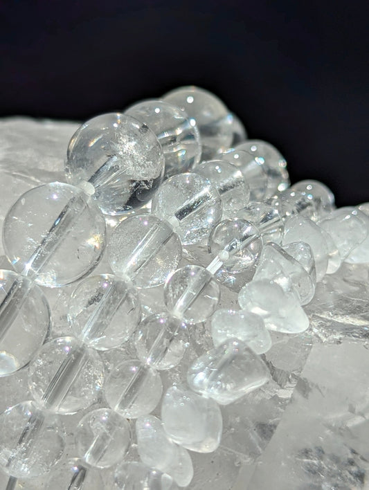 Clear Quartz Bracelet — Chip, 6mm, 8mm & 12mm Beads | The Master Healing Stone - Legacy Crystals and Minerals