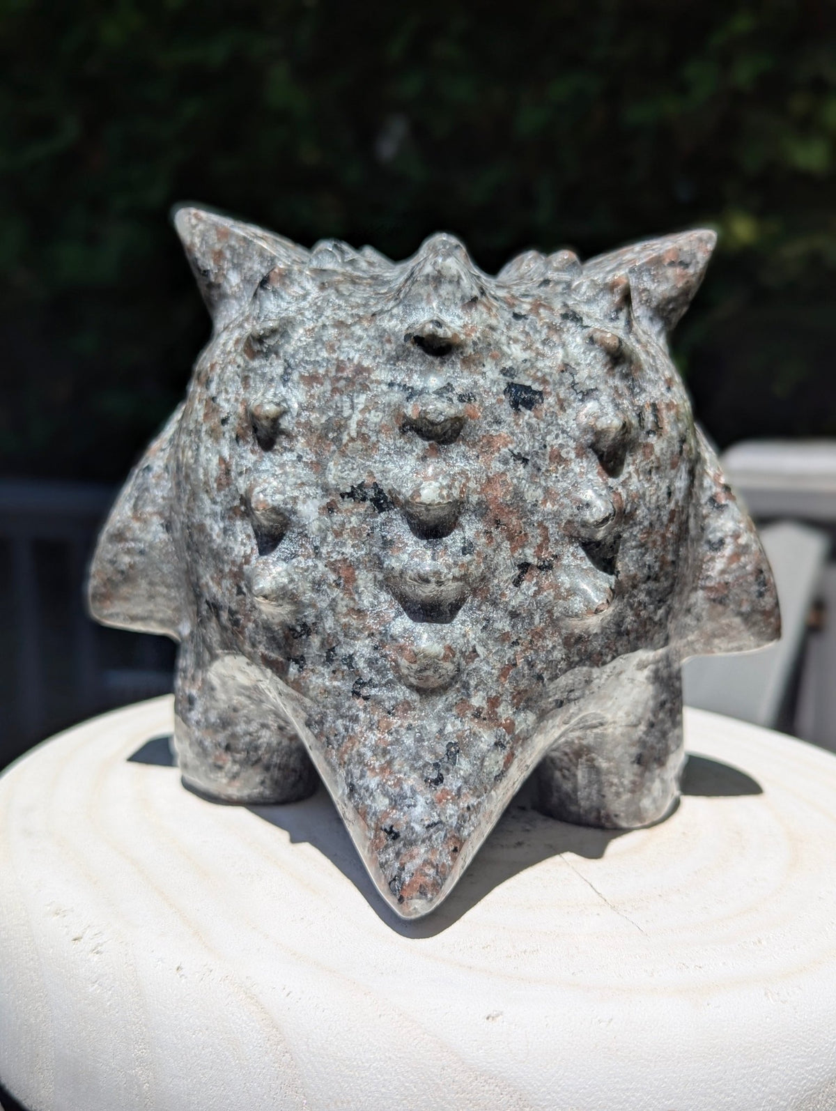 XL Yooperlite Gengar Carving, UV Reactive - 5", 2.55kg - Legacy Crystals and Minerals