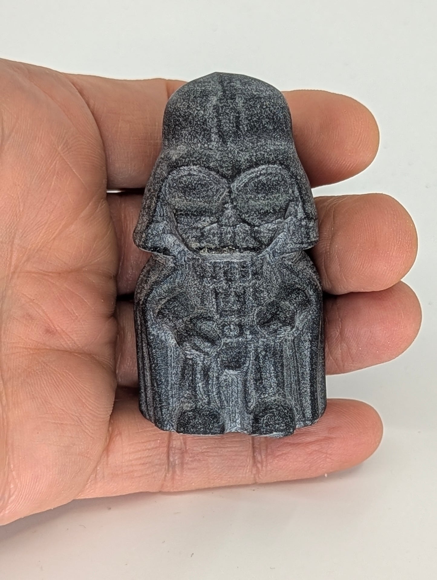 Matte Black Obsidian Darth Vader - small 2.4"