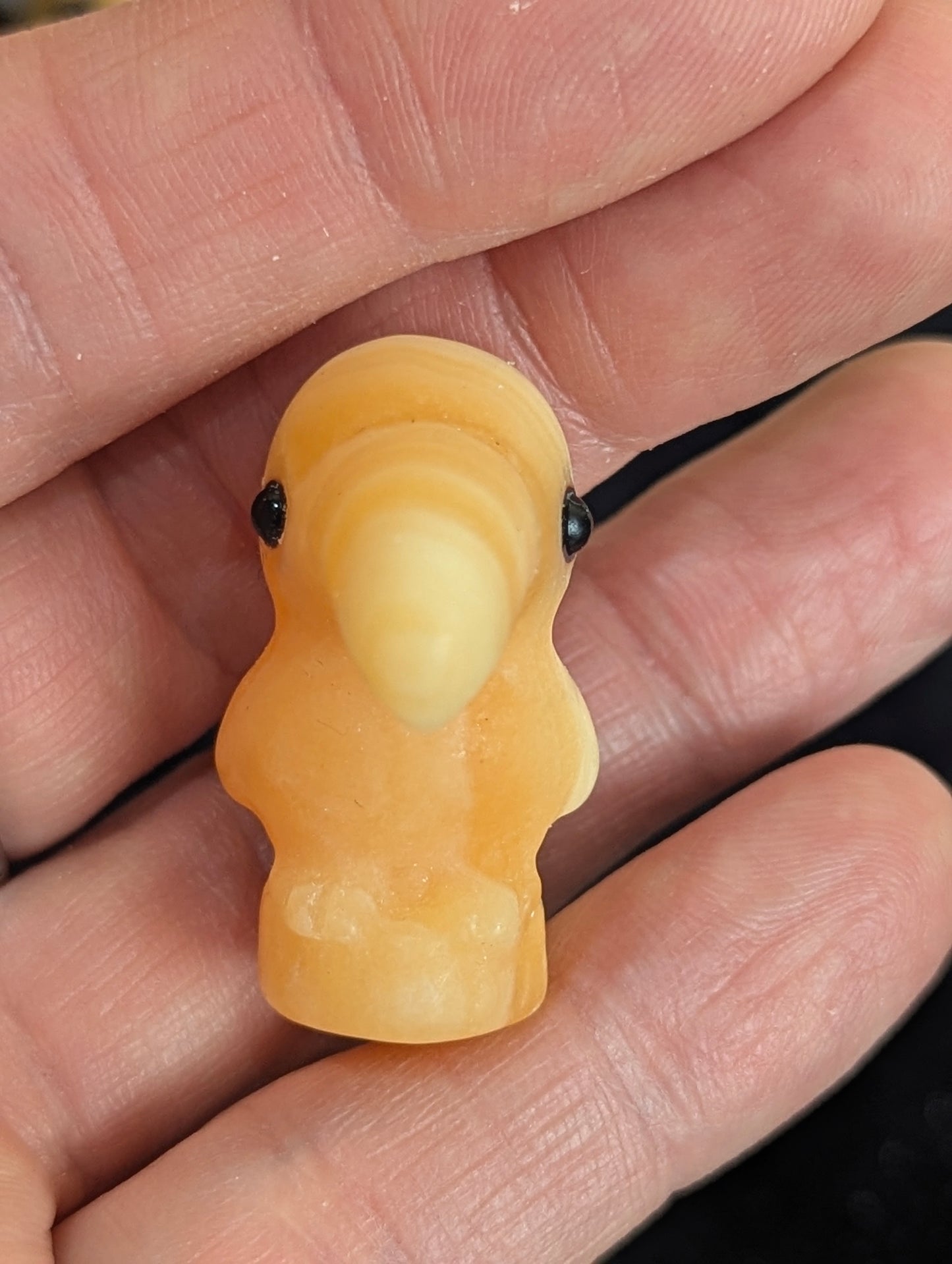 Tiny Toucan Mineral Totem ~ 1"