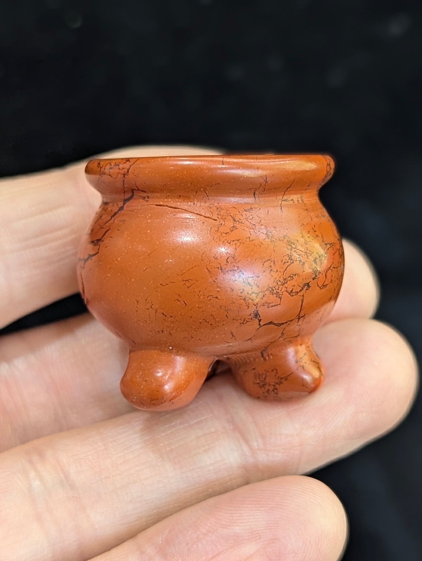 Witch's & Wizard's Mini Crystal Cauldron | Transformation, Alchemy, Intention ~ 1.25in. ~40g
