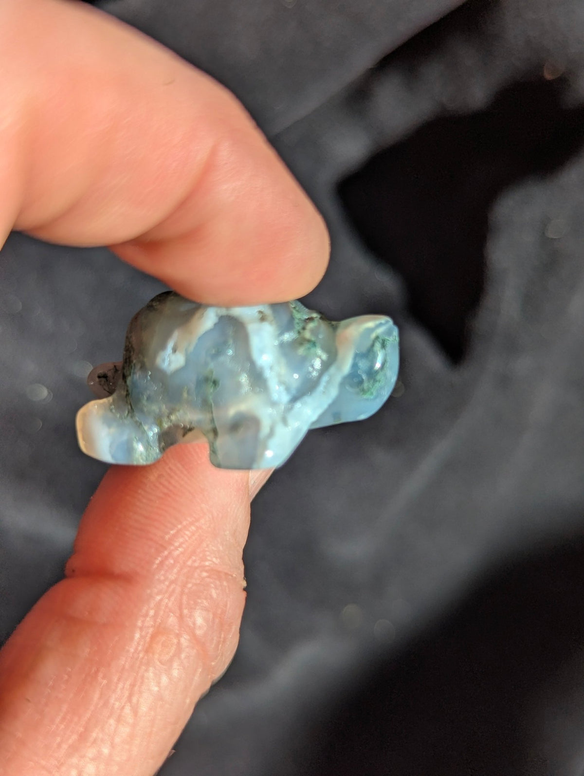 Tiny Turtle Mineral Totem ~ 1" - Legacy Crystals and Minerals