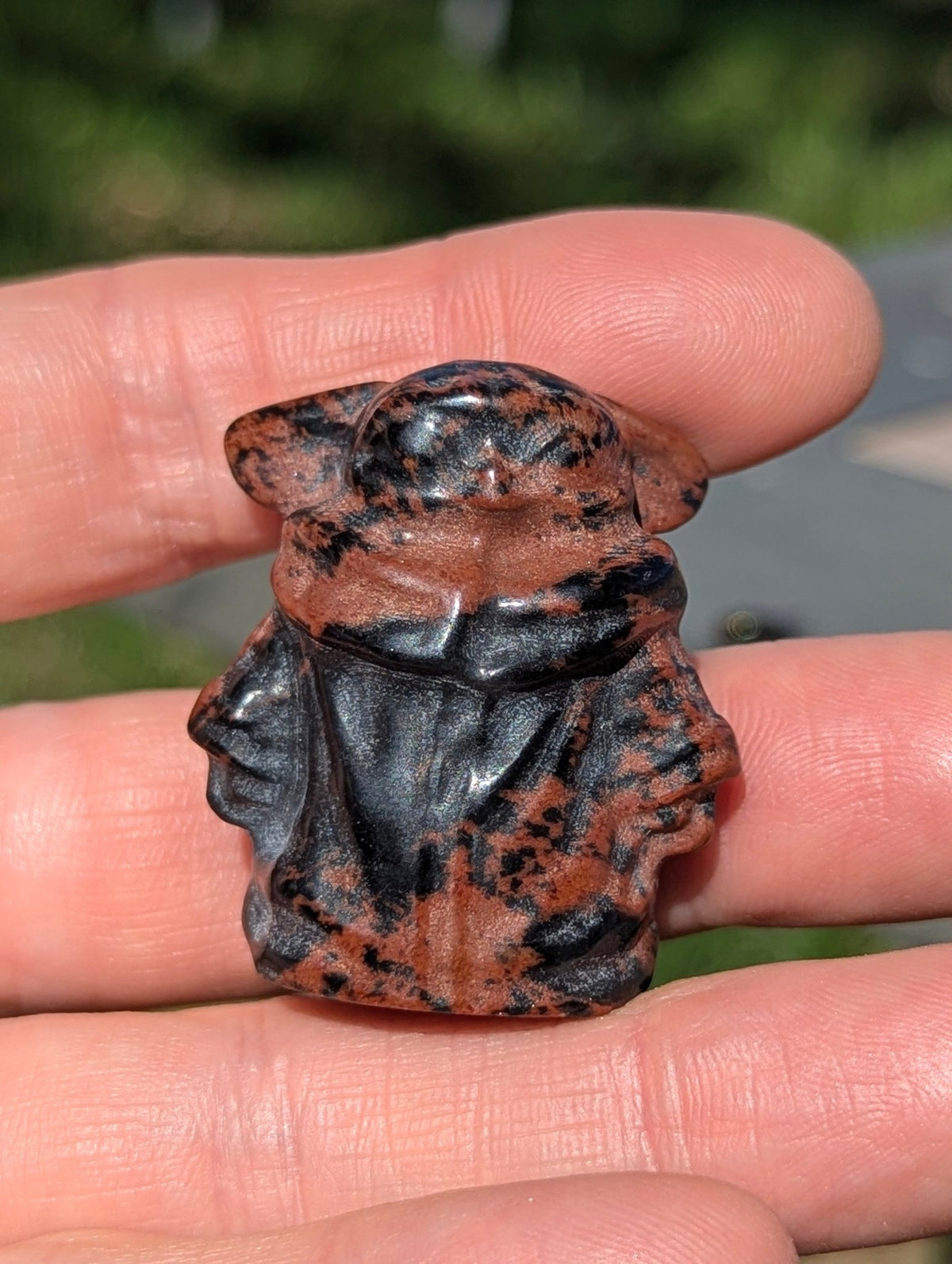 Tiny Grogu Mineral Totem ~ 1in. - Legacy Crystals and Minerals
