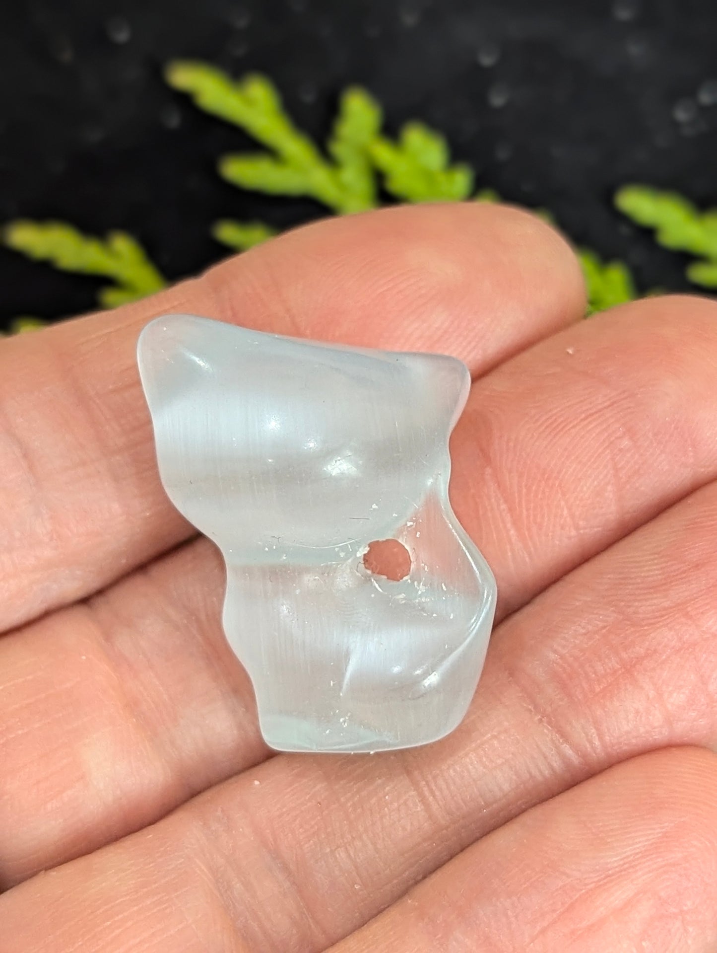 Tiny Tail Up Cat Mineral Totem ~ 1"