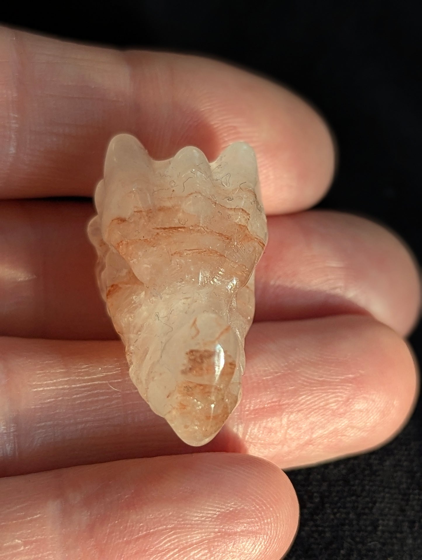 Tiny Dragon Head Mineral Totem ~ 1"