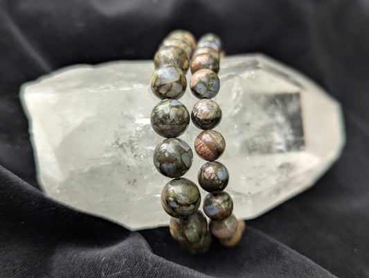 Bracelet Que Sera (Quéséra) — Perles rondes de 8 mm et 10 mm