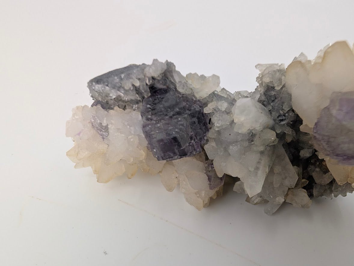 Shangbao Fluorite with Quartz – UV Reactive Collector’s Specimen - Legacy Crystals and Minerals