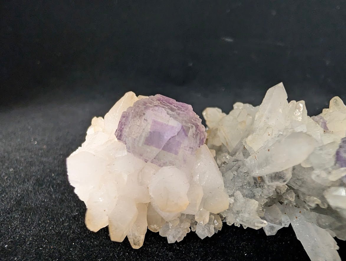 Shangbao Fluorite with Quartz – UV Reactive Collector’s Specimen - Legacy Crystals and Minerals