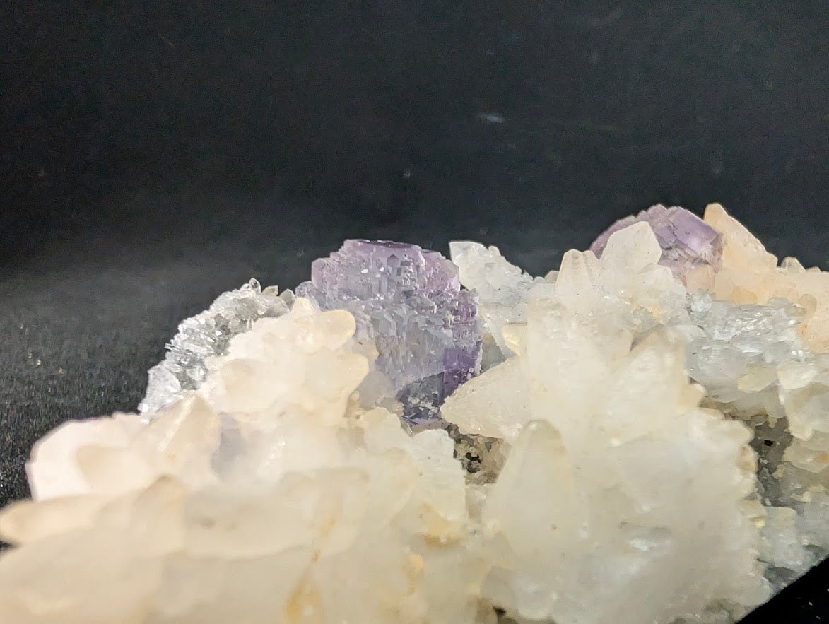 Shangbao Fluorite with Quartz – UV Reactive Collector’s Specimen - Legacy Crystals and Minerals