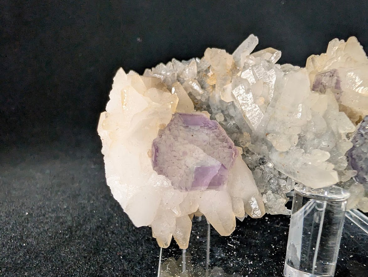Shangbao Fluorite with Quartz – UV Reactive Collector’s Specimen - Legacy Crystals and Minerals