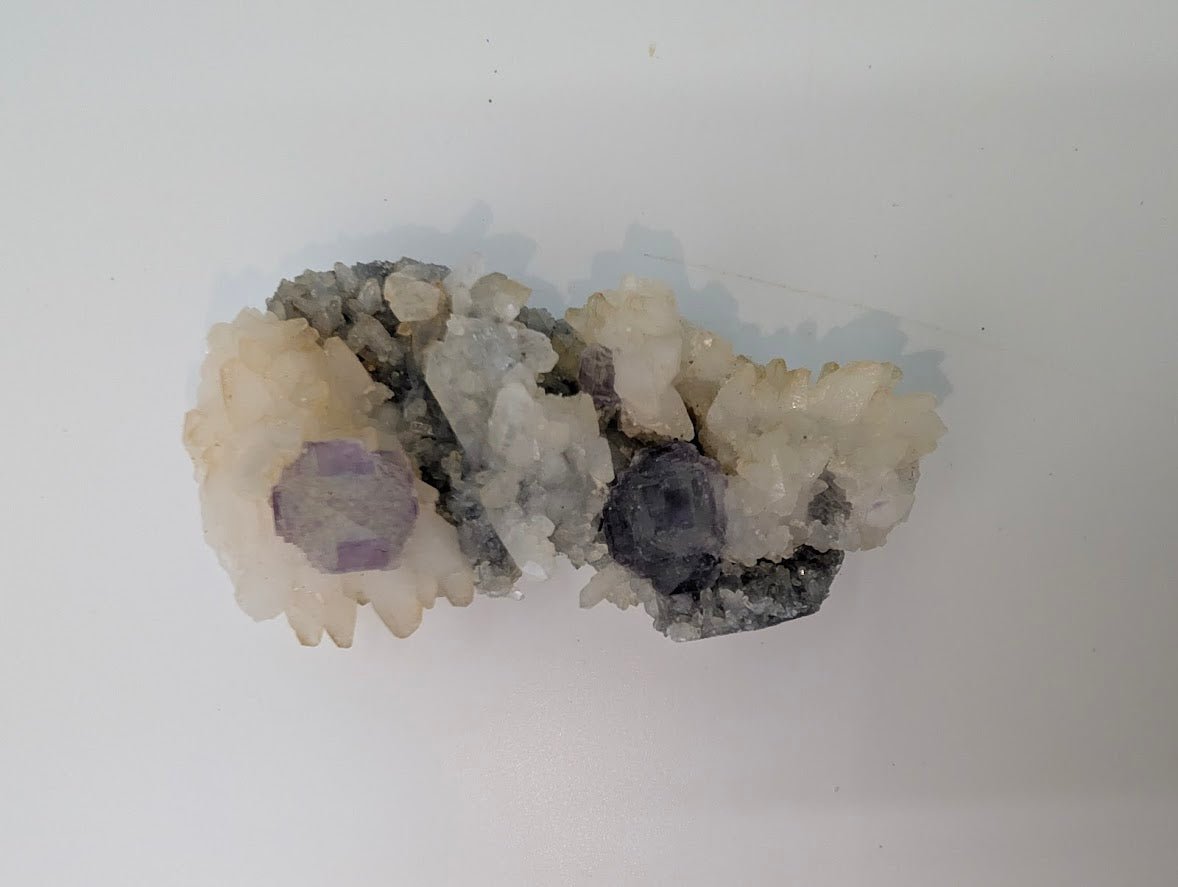 Shangbao Fluorite with Quartz – UV Reactive Collector’s Specimen - Legacy Crystals and Minerals