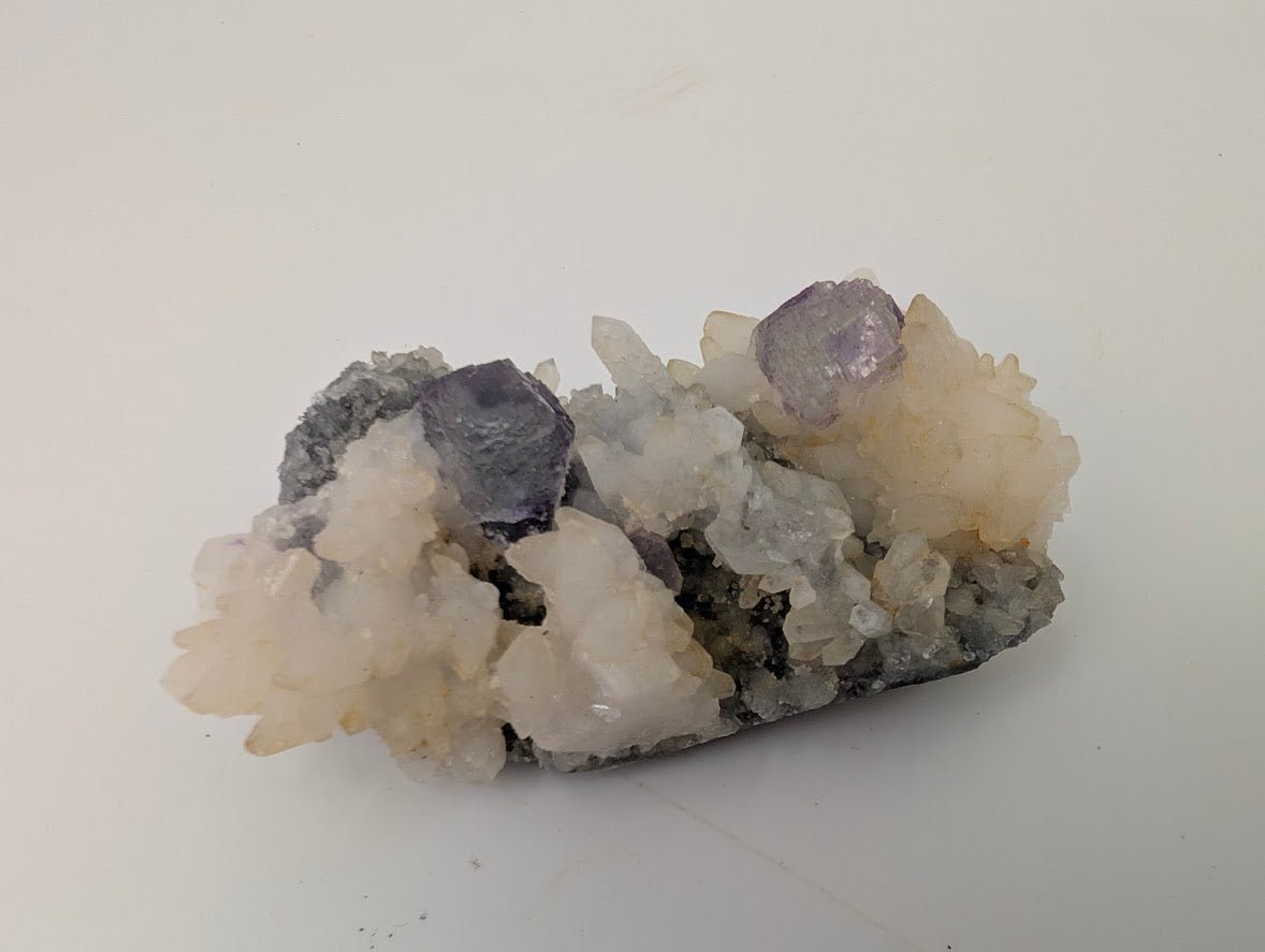 Shangbao Fluorite with Quartz – UV Reactive Collector’s Specimen - Legacy Crystals and Minerals