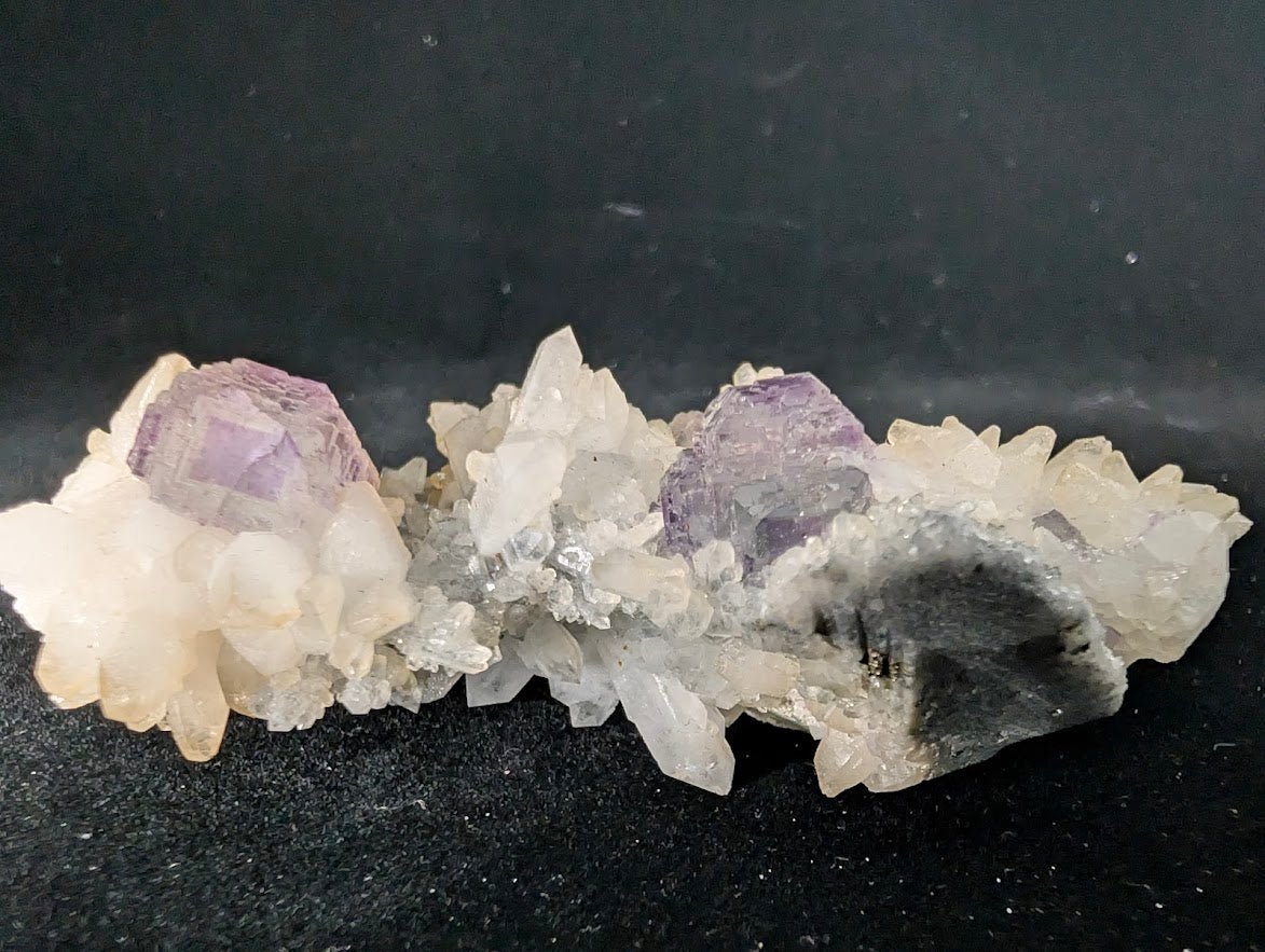 Shangbao Fluorite with Quartz – UV Reactive Collector’s Specimen - Legacy Crystals and Minerals