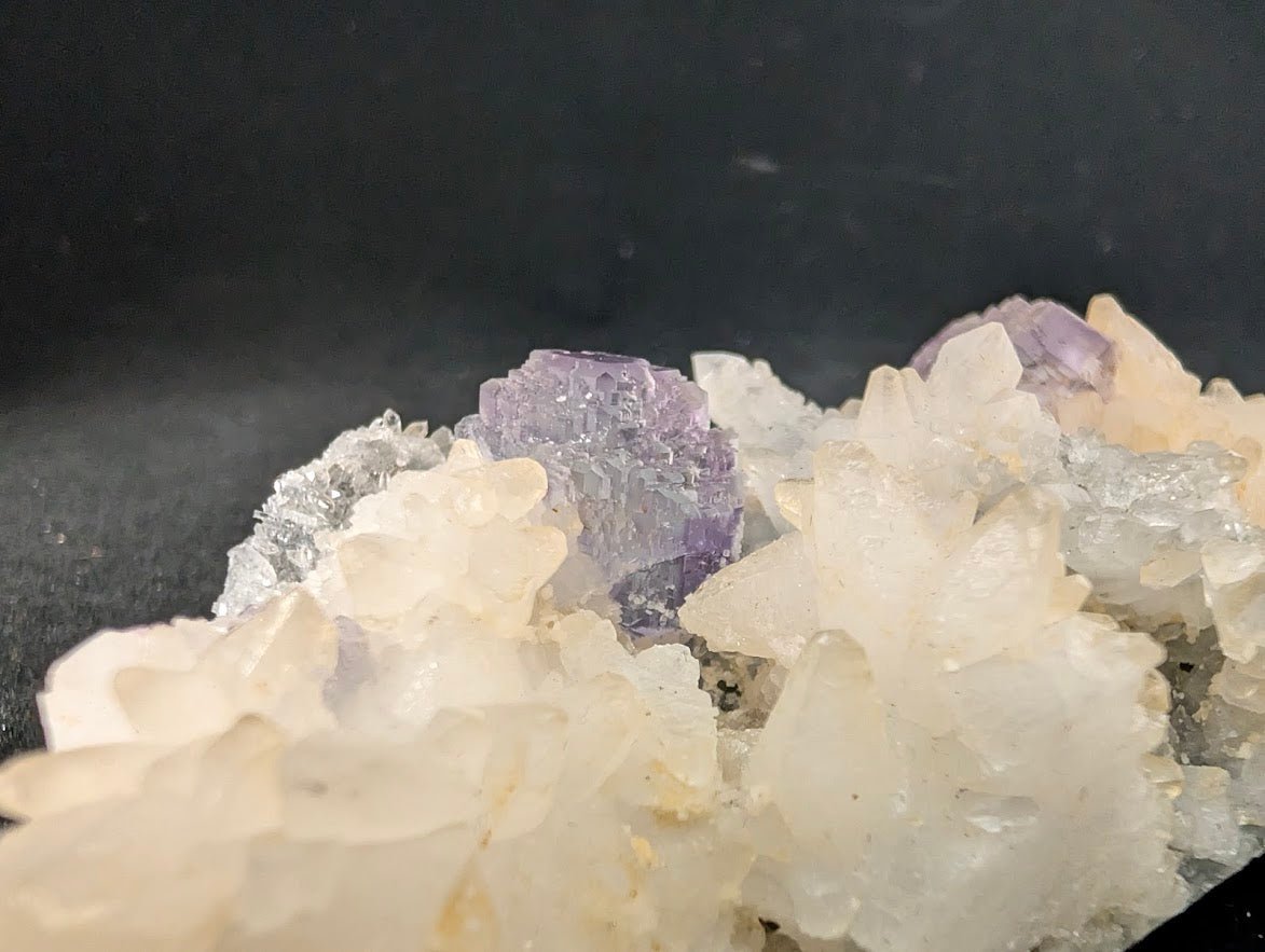 Shangbao Fluorite with Quartz – UV Reactive Collector’s Specimen - Legacy Crystals and Minerals