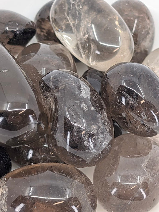 Close-up of Smoky Quartz showing clarity and smoky coloration
