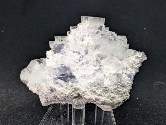 Snow Mountain Fluorite with White Dolomite – Quzhou, Zhejiang, China - Legacy Crystals and Minerals