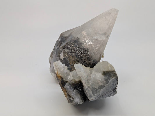 Striking Dogtooth Calcite with Dendritic Inclusions and Sugar Sphalerite - Legacy Crystals and Minerals