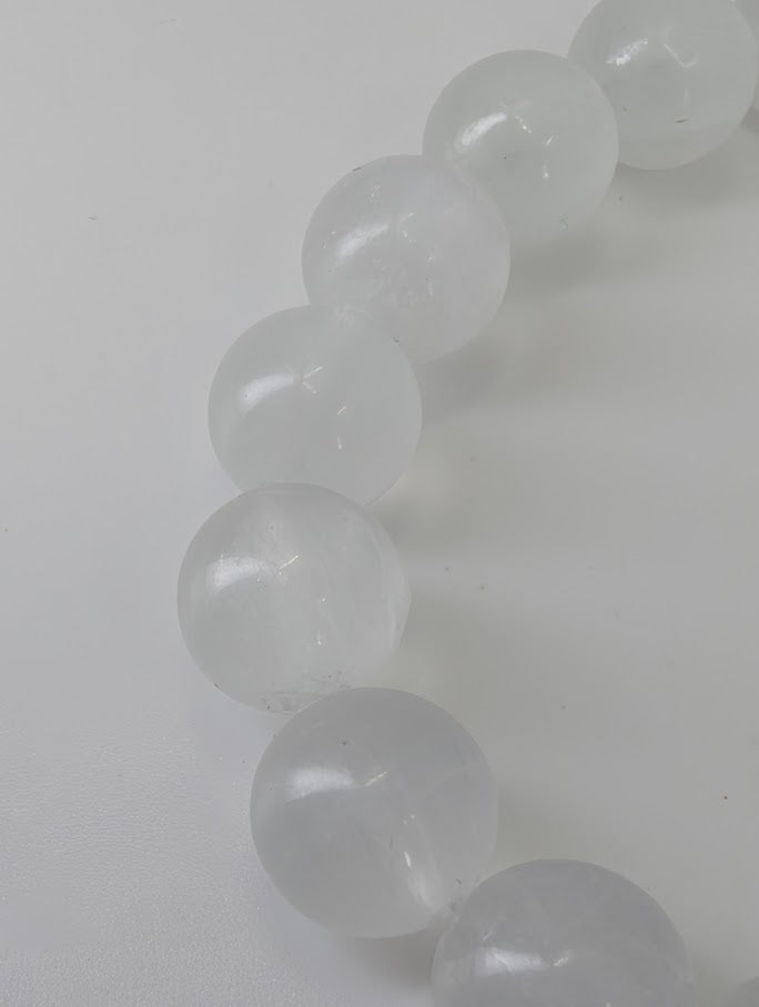 Close-up showing polished Velvet Fluorite texture and fibrous inner structure