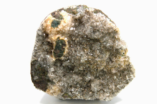 Zeolite Crystal Cluster Formation from India with octagonal calcite crystal flakes. Approx. 10 cm x 10 cm - Legacy Crystals and Minerals