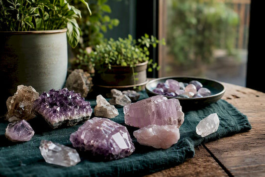 Crystals showing subtle fading near sunlight