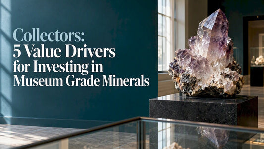Museum-grade mineral specimen on archive display