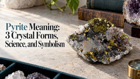 Pyrite crystals growing across a quartz matrix