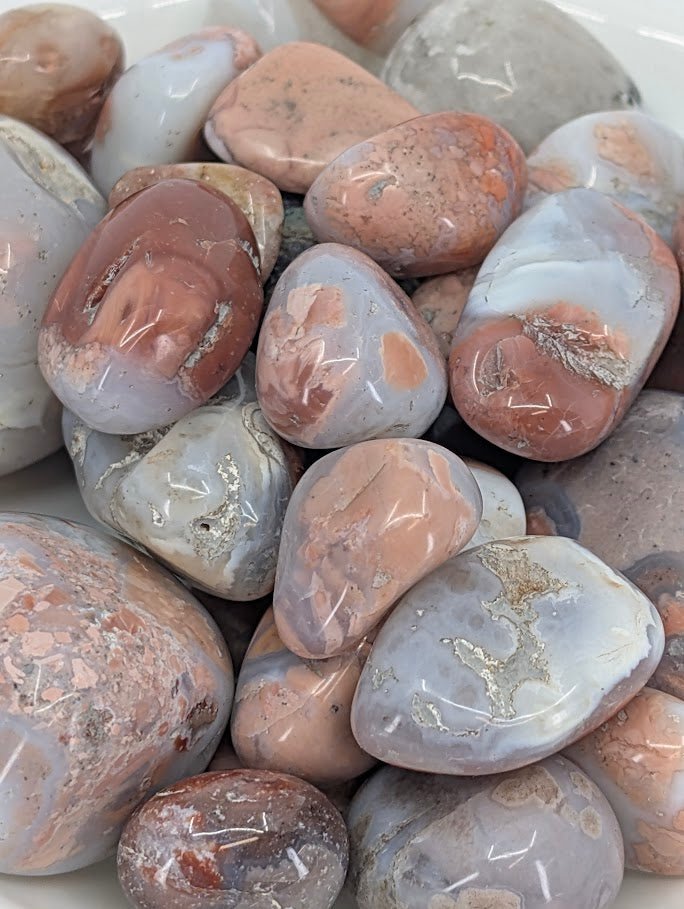 Cotton Candy Agate Tumbled Stone