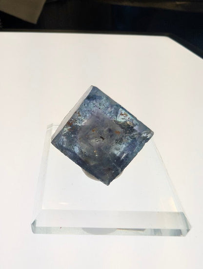 1 - Inch Fluorite Cube with Pyrite – Yaogangxian, China - Legacy Crystals and Minerals