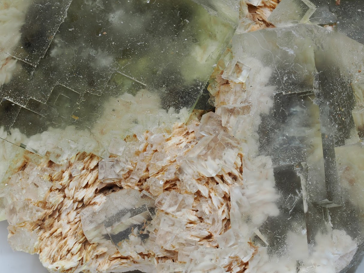 Golden "Beijing" Fluorite on Bladed Barite Matrix – Huairou District | 255g