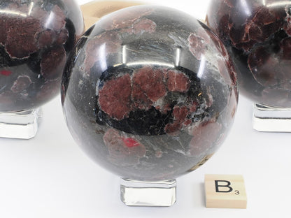 Almandine Garnet in Biotite Matrix Spheres