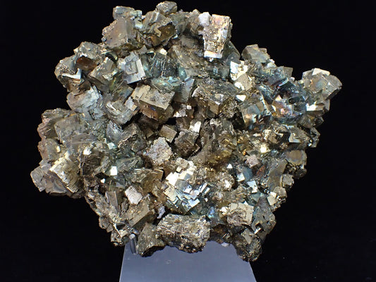 Premium Collectible: Rainbow Iridescent Pyrite Cluster from Daye, China