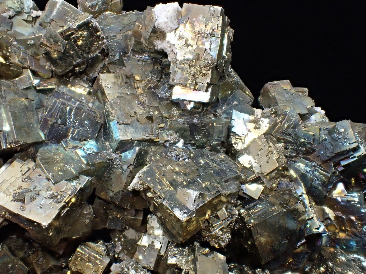 Premium Collectible: Rainbow Iridescent Pyrite Cluster from Daye, China