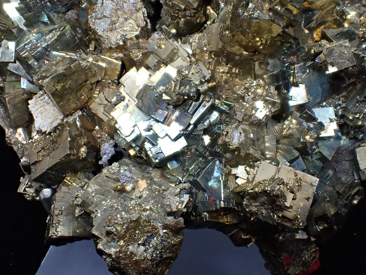 Premium Collectible: Rainbow Iridescent Pyrite Cluster from Daye, China