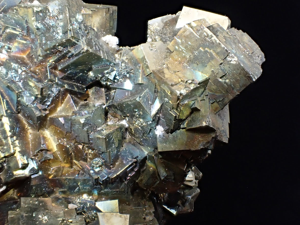 Premium Collectible: Rainbow Iridescent Pyrite Cluster from Daye, China