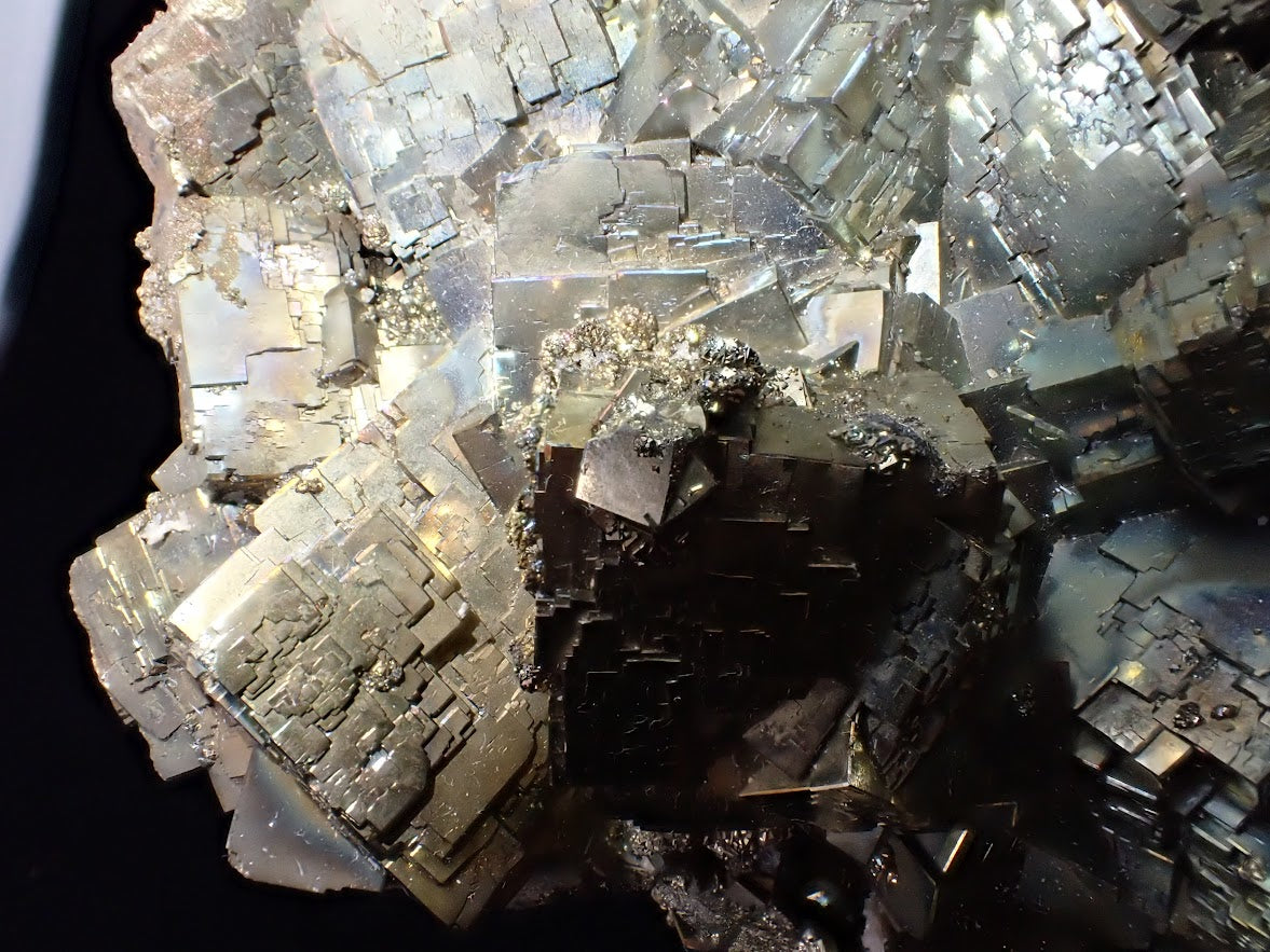 Premium Collectible: Rainbow Iridescent Pyrite Cluster from Daye, China